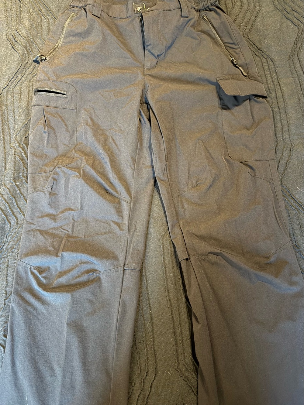 Women's Black Hiking Pants, Zip Pockets, Quick Dry